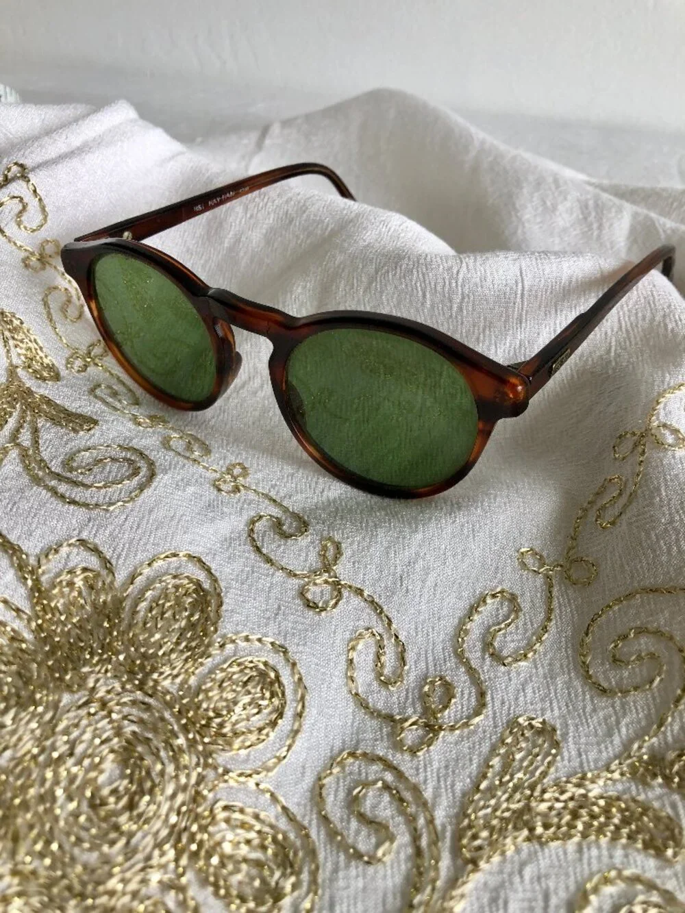 Vintage Ray-Ban Sunglasses Gatsby Style 1, W0931 Tortoise with Green Lenses